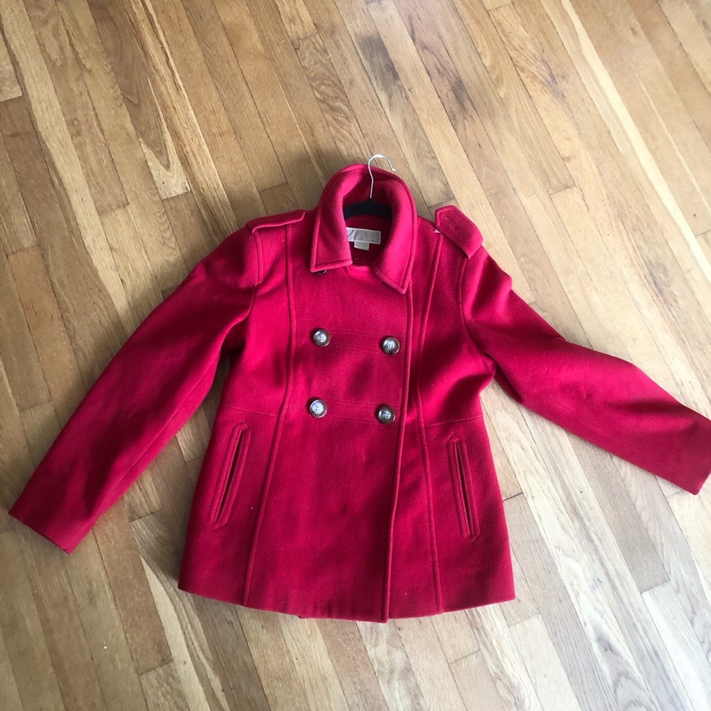Red Michael Kors Winter Jacket